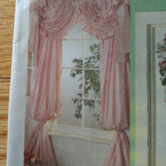 Priscilla Curtains Sewing Pattern Door Window Panel Victorian Ruffle Pouf Swag - Picture 3 of 10